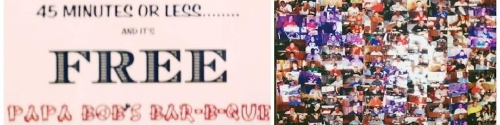 Ok, so I don't write about or "review" food very often. However, in a case like this, I need to. We've all heard at some point or another that Kansas City is the place for BBQ. Today I was in Bonner Springs, a small town just outside of K.C. There really isn't any reason to ever go there, unless, you want a phenomenal BBQ experience. You will be met by some exceptionally nice & friendly owners, Papa Bob and his wife. The place is only 5 years old, and for the most part, off the beaten path. But Papa Bob has made a name for himself out here. This is BBQ country, and when it comes to BBQ, no one is counting calories; especially, Adam Richman, star of The Food Network's, "Man vs. Food." Adam was at Papa Bob's not too long ago, attempting to defeat "The Ultimate Destroyer Challenge!" What is it you ask? I'll let Papa Bob tell you...
"SPREAD OUT ON THE FIRST LAYER OF THE 12â HOAGIE BUN IS A HALF POUND OF MOUTHWATERING PULLED PORK. ATOP THAT, A HALF POUND OF HICKORY SMOKED SLICED PORK. ABOVE A GENEROUS SQUIRT OF PAPA BOBâS REGULAR SAUCE, WE ADD TWO SLICES OF BREAD. NEXT COMES A HALF POUND LAYER OF SLICED, HICKORY SMOKED HAM WITH A HALF POUND LAYER OF HICKORY SMOKED TURKEY BREAST ABOVE THAT. FOLLOWING THE SAUCE AND TWO MORE PIECES OF BREAD, ADD THREE, COUNT âEM, THREE, HALF POUND HICKORY SMOKED HAMBURGERS WITH ANOTHER GENEROUS SQUIRT OF SAUCE. ADD THE BREAD AND HERE COMES THE BEEF. A HALF POUND OF TENDER HICKORY SMOKED BRISKET SPREAD OUT WITH A HALF POUND OF LEAN, HICKORY SMOKED BBQ SAUSAGE AS THE LAST LAYER FOLLOWED WITH YET ANOTHER SQUIRT OF SAUCE. ALL THIS WILL TRY TO BE CAMOUFLAGED WITH THE TOP OF THE HOAGIE BUN.
FOR YOUR CULINARY ENJOYMENT, WEâRE ADDING ONE AND ONE HALF POUNDS OF FRIES AND FOUR DILL PICKLE SPEARS OR FOUR JALAPENO PEPPERS TO COMPLETE THE âULTIMATE DESTROYER CHALLENGEâ
Drooling yet? Think you could handle all of that? Well, if you think you can muster to put down all 4 1/2 lbs of this meal'o'heartattack, then you should give it a shot. Because if you can clean your plate in under 45 minutes; that $55 sandwich you just ordered will be free! Plus, you'll get your picture up on the wall next to the two others that have completed the challenge successfully. If you don't finish it in under 45 minutes, you still get your picture on the wall, you just get to have your picture next to Adam's on Papa Bob's "Wall of Shame."
Next time you're traveling through Kansas City, do yourself a huge favor and stop by here. It is a delightful experience! And if you don't want the Ultimate Destroyer, than try the burnt ends... They're absolutely amazing!
