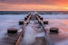 sunrise at rehoboth beach of Delaware state, estern USA
