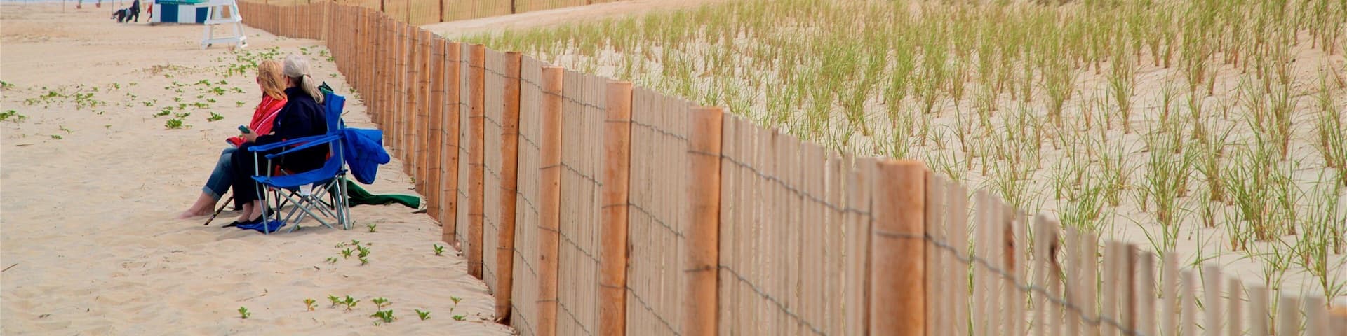 Dewey Beach qui includes vues littorales et plage de sable aussi bien que couple