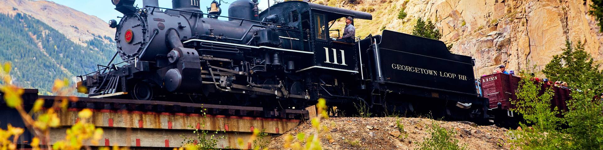 Train in Georgetown, Colorado mountains