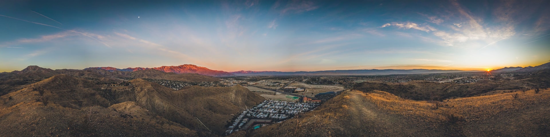 California Desert Panoramic Sunrise