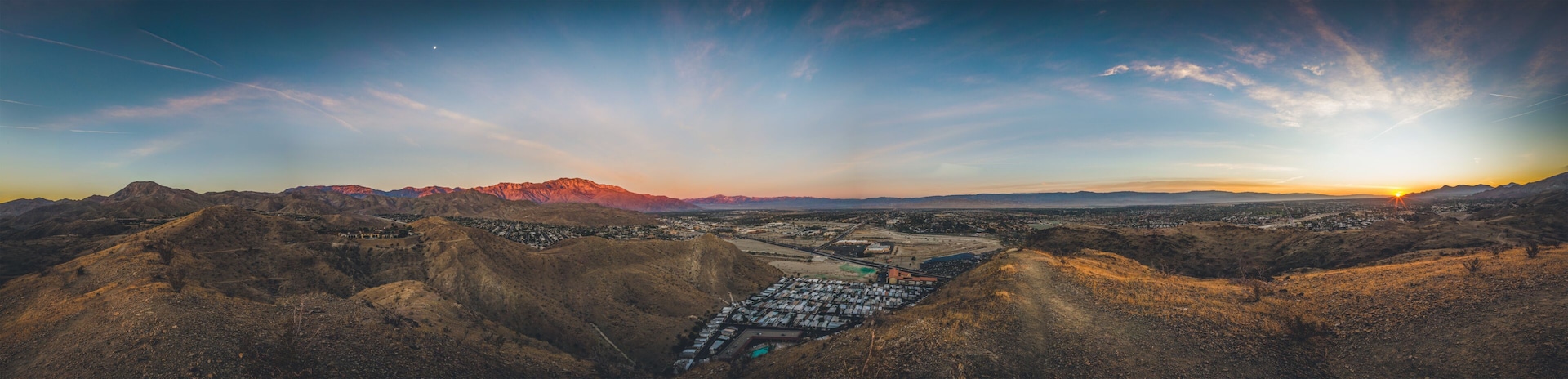 California Desert Panoramic Sunrise