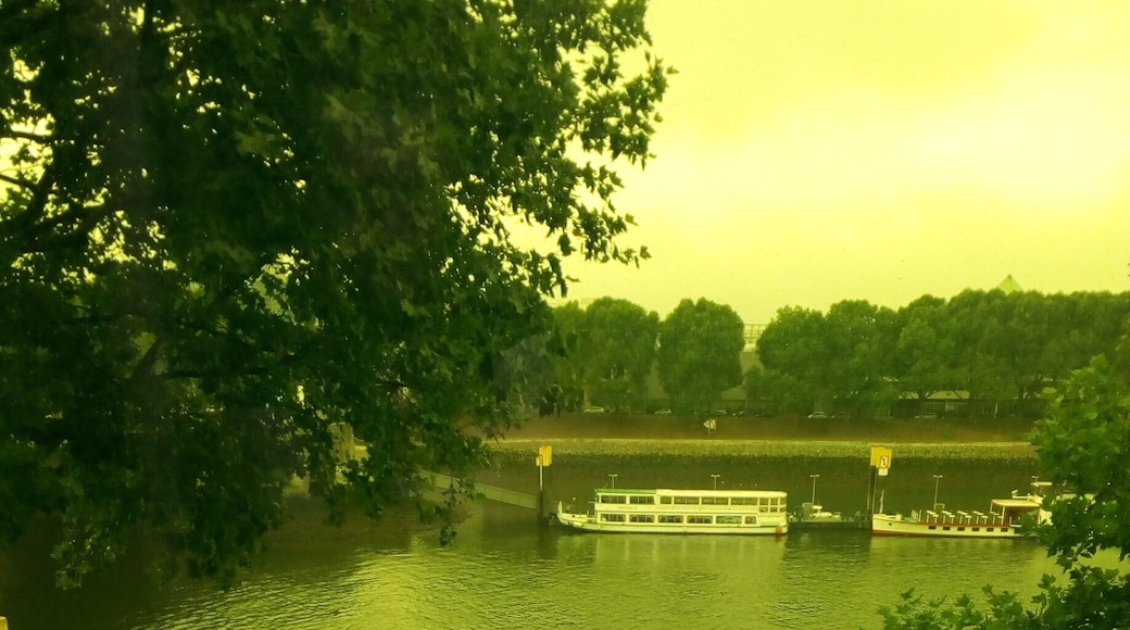 View from Designhotel Überfluss to River Weser.