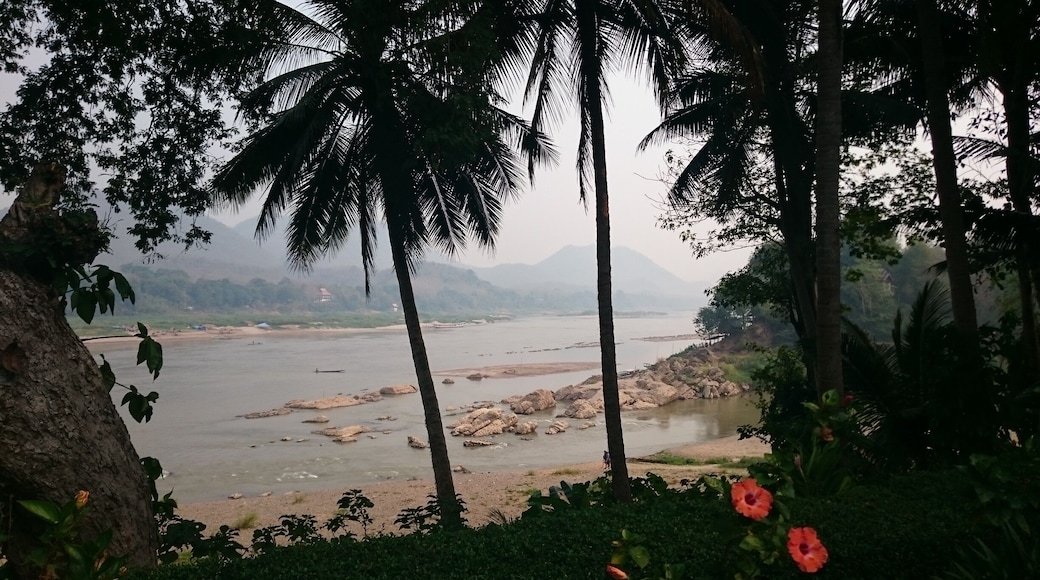 View of the Nam Khan and Mekong river meeting at the peninsula in Luang Prabang, Laos. A view it was hard to tear myself away from!
#river photo challenge