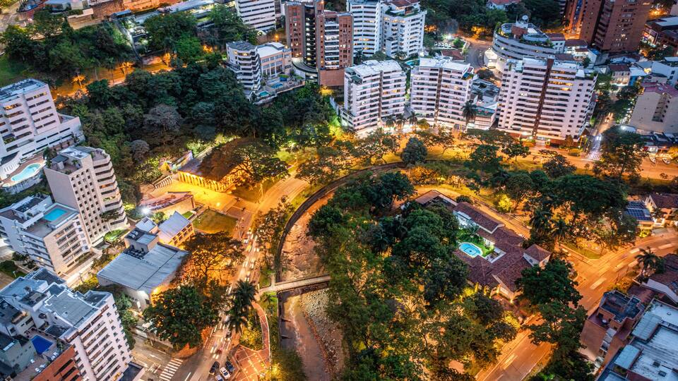 aerea del centro de cali colombia