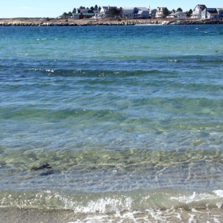 The water was so pretty greens to blues to green-blues, and it was cold! But, there was a wind surfer out there . Just beautiful to look at.