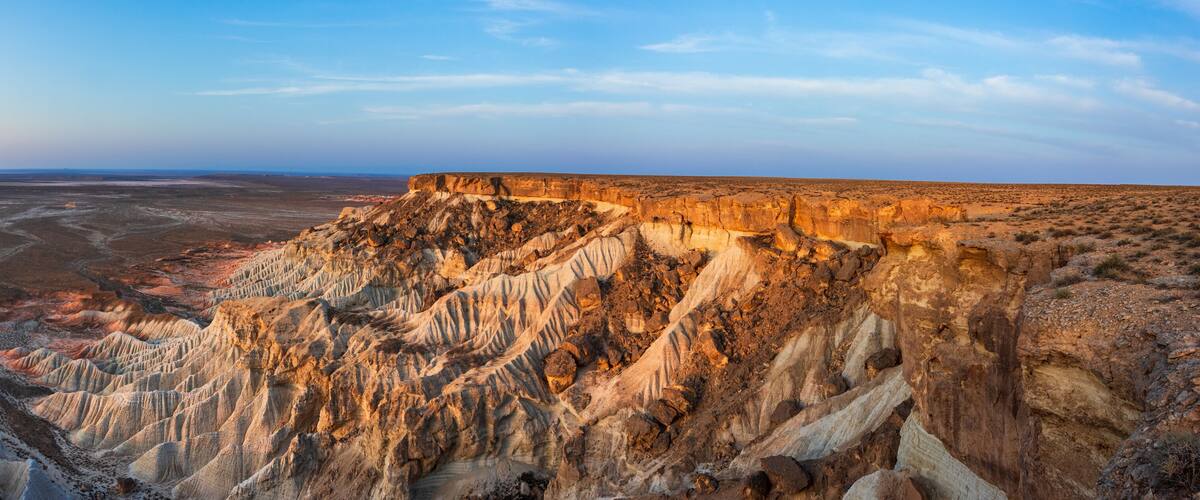 Yangykala canyon in the Balkan region, Turkmenistan.