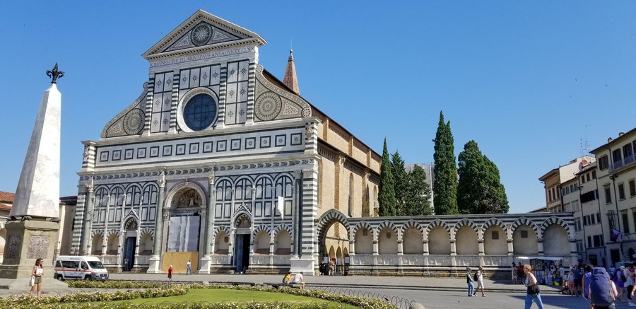 A historic church with intricate architecture and a large central dome.