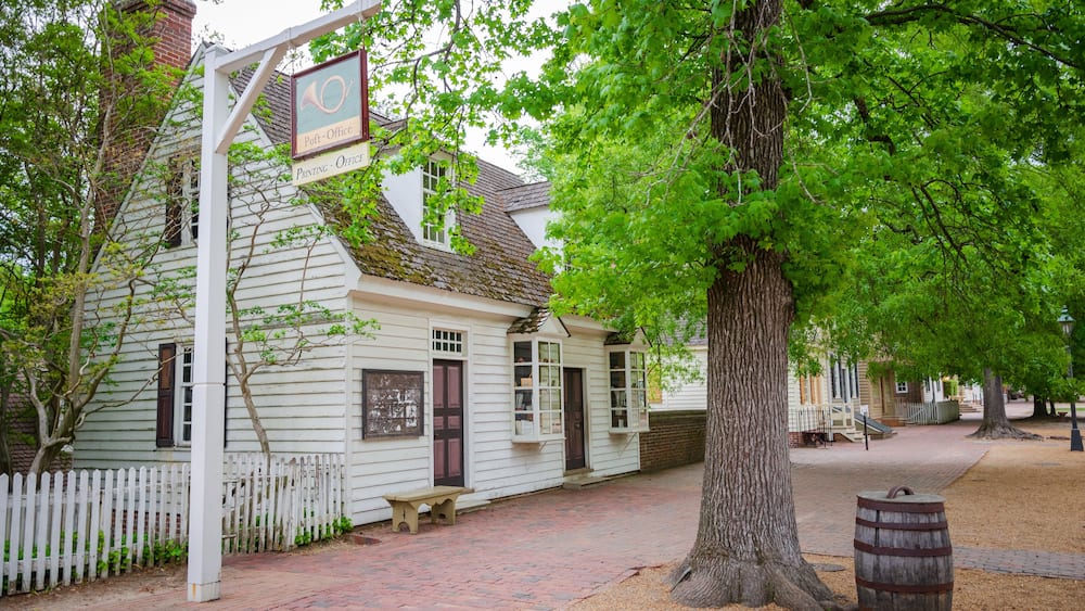 The “Historic Triangle” Historical Colonial Williamsburg in Virginia