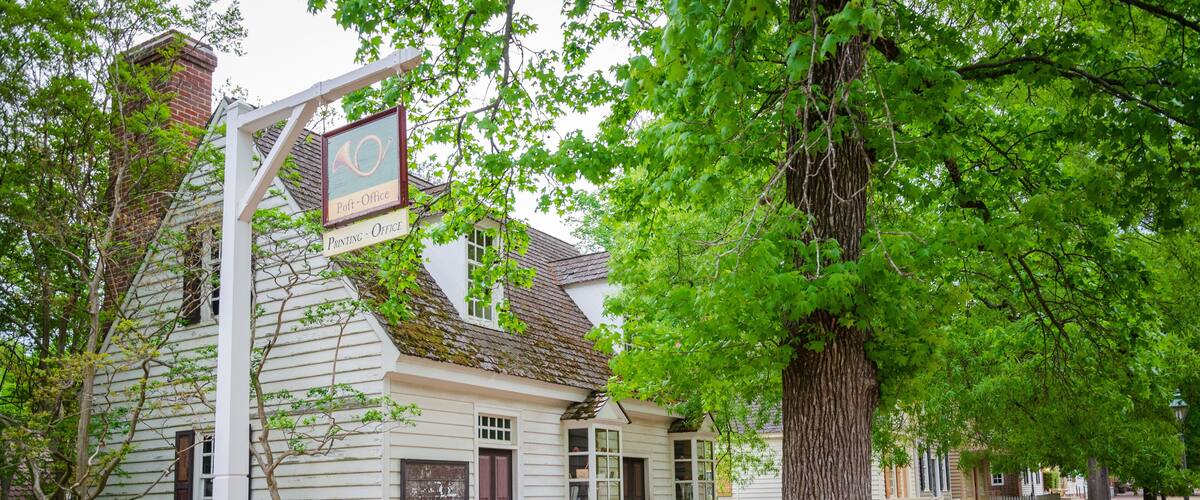 The “Historic Triangle” Historical Colonial Williamsburg in Virginia