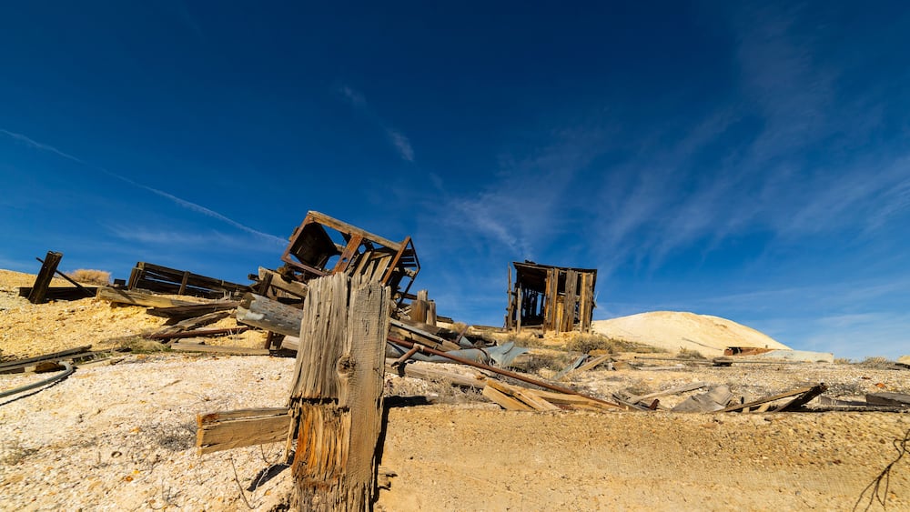 Old West Ghost Town Ruins at Jessup Mine Nevada