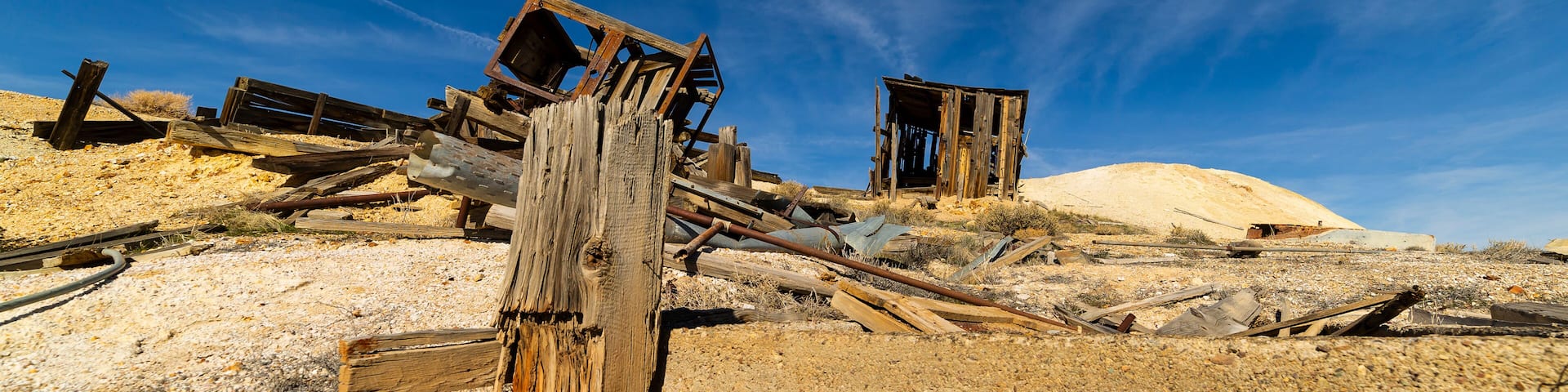 Old West Ghost Town Ruins at Jessup Mine Nevada