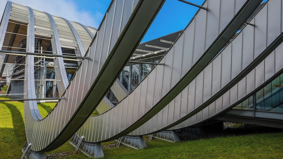 Museum dedicated to Paul Klee. Even just visiting the outside is worth it for the incredible architecture