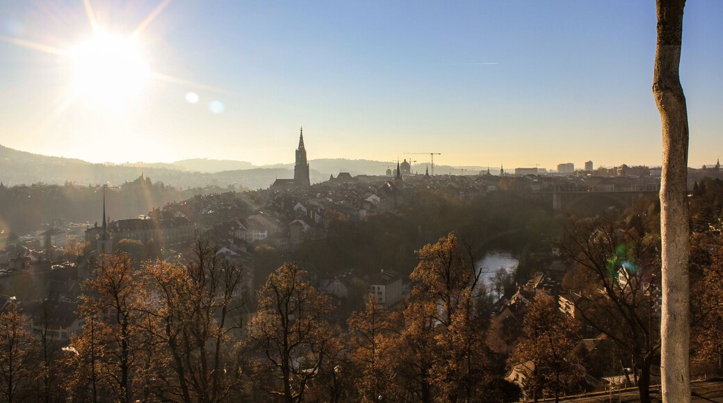Take a look from the rosen garden over the capital city of Switzerland.
