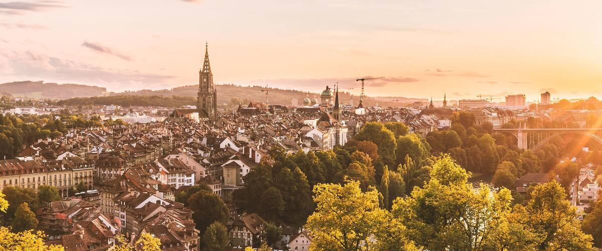 The oldtown of Bern in the summer