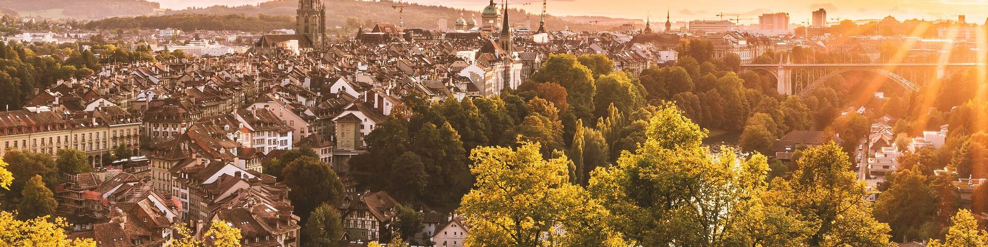 The oldtown of Bern in the summer