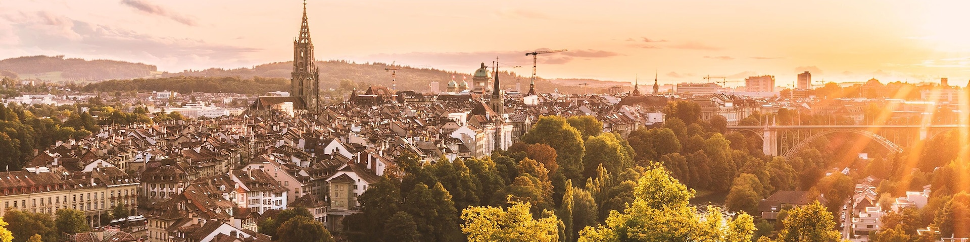 The oldtown of Bern in the summer