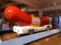 Oscar Mayer Weiner mobile on display in all its relished glory at the Henry Ford Museum.