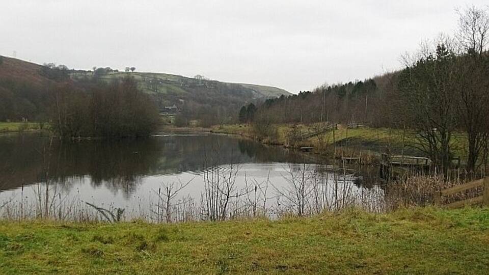 Parc Cwm Darran lake The lake has been dredged and slightly remodelled in the last year and is now nearly rectangular (compare the OS map).