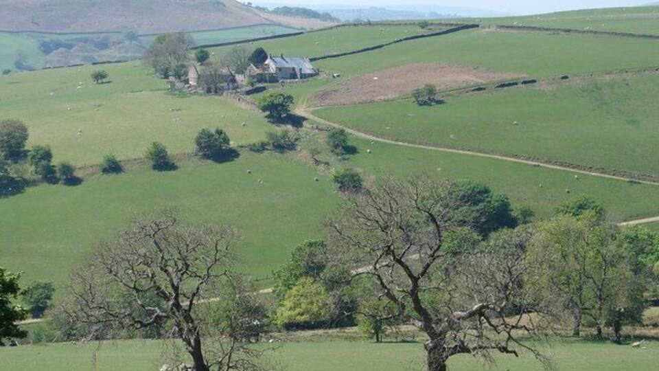 Farm on Craig-wen near Abertridwr Taken from the Common Land at Comin Eglwysllan.