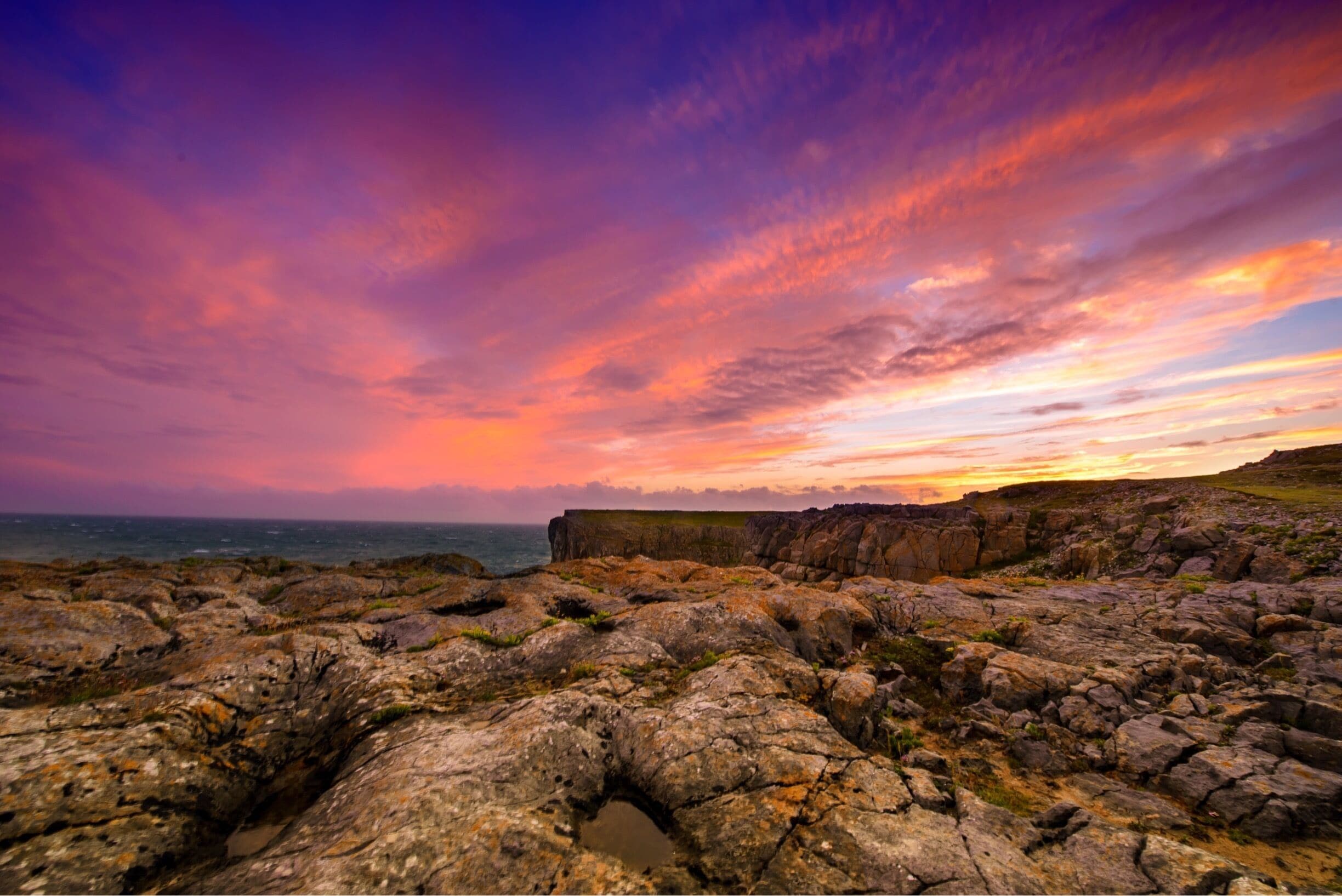 Sun setting on St Davids Peninsula 