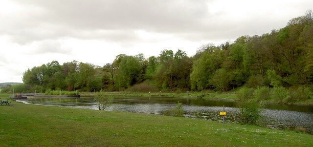 No Swimming No swimming at Taff Bargoed Park lakes
