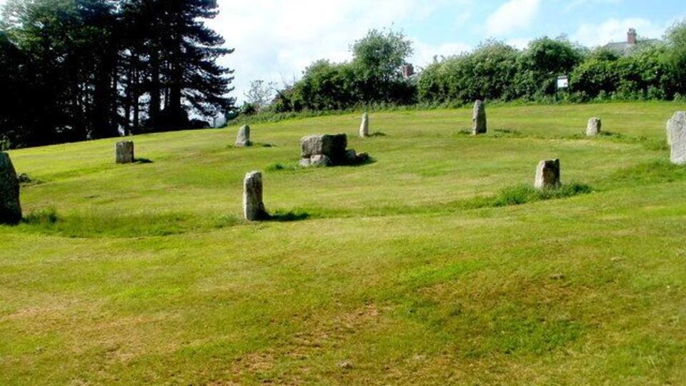 Stone circle, Pontypool Park, Pontypool. Located in the north of the park, the Gorsedd stone circle was created in 1923 for the 1924 National Eisteddfod of Wales.