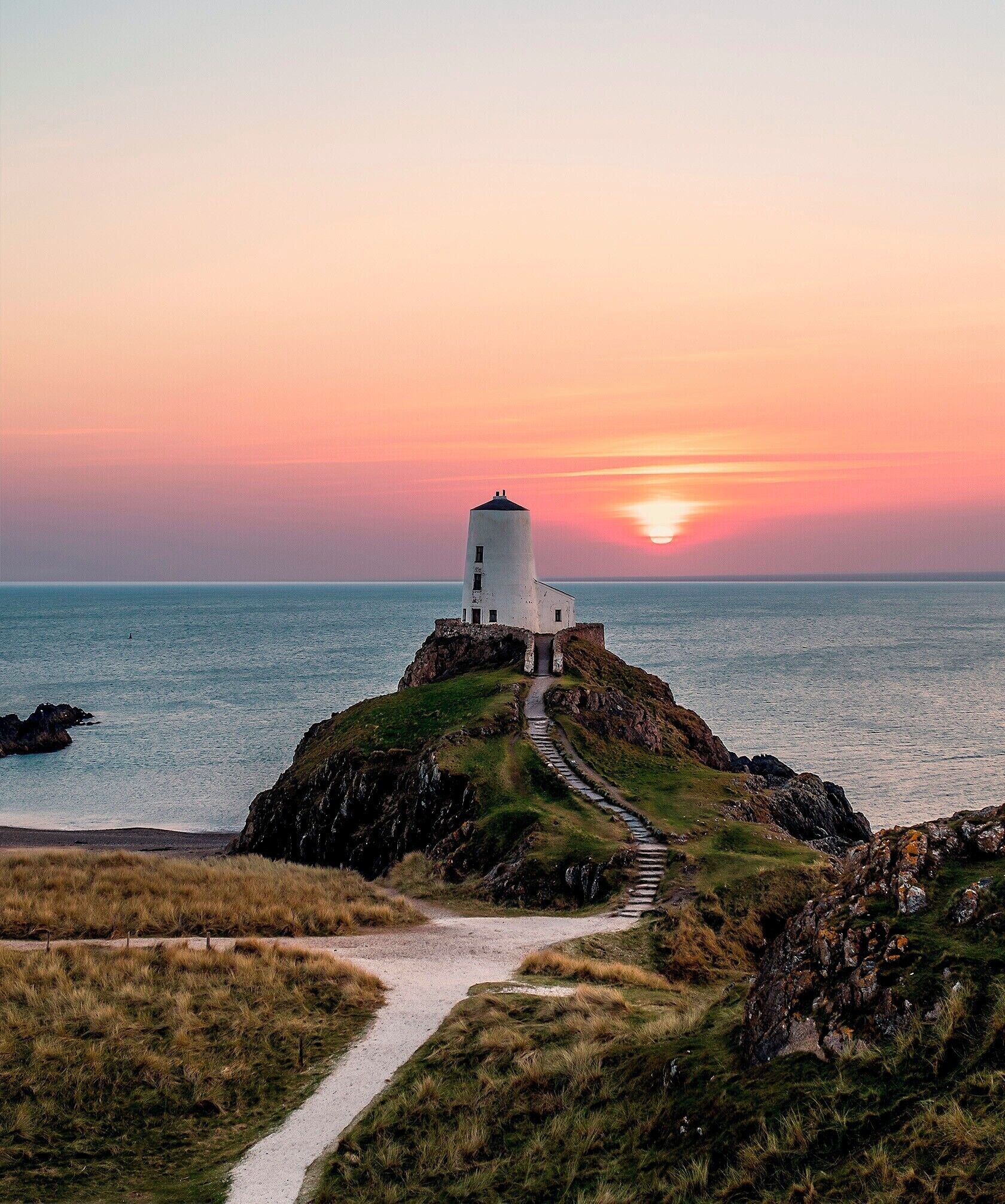 Sunset at Twr Mawr Lighthouse