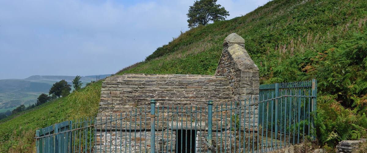 The "Little Church," built on the site of the holy well of Ffynnon Fair at Penrhys, Wales, a major pilgrimage site before the Protestant Reformation.