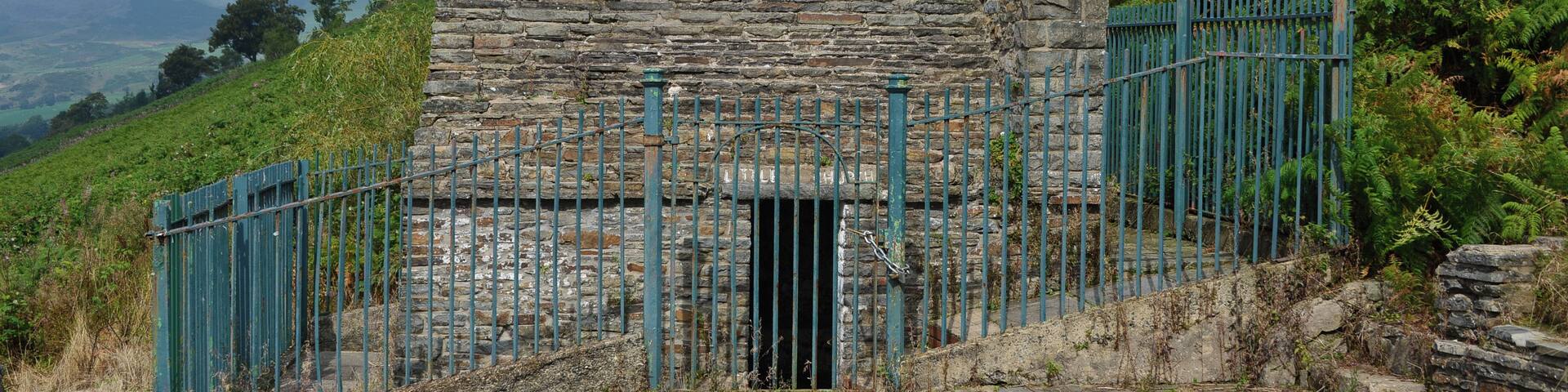 The "Little Church," built on the site of the holy well of Ffynnon Fair at Penrhys, Wales, a major pilgrimage site before the Protestant Reformation.