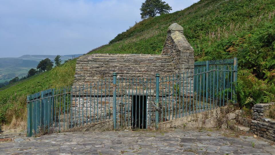 The "Little Church," built on the site of the holy well of Ffynnon Fair at Penrhys, Wales, a major pilgrimage site before the Protestant Reformation.