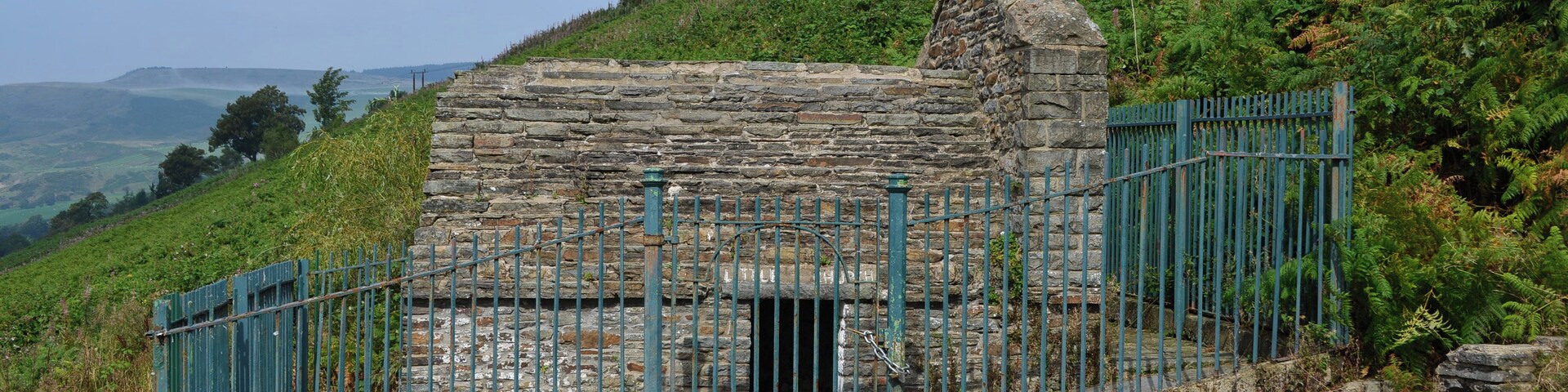 The "Little Church," built on the site of the holy well of Ffynnon Fair at Penrhys, Wales, a major pilgrimage site before the Protestant Reformation.