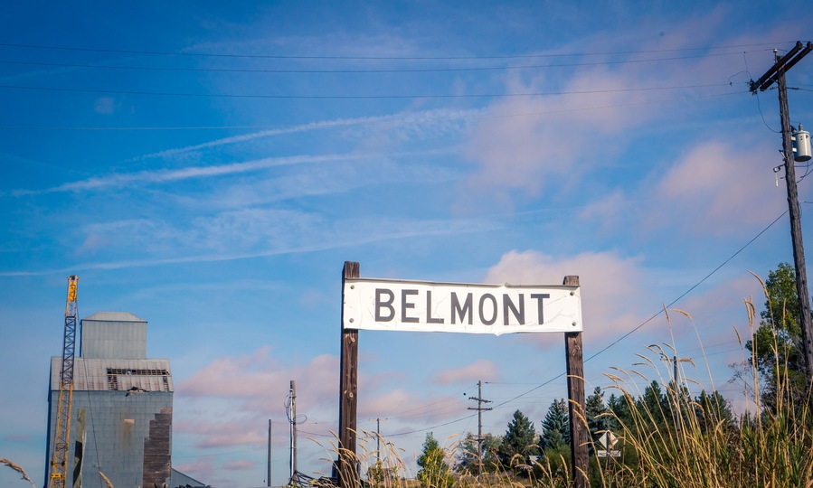 grain elevator in Belmont Washington