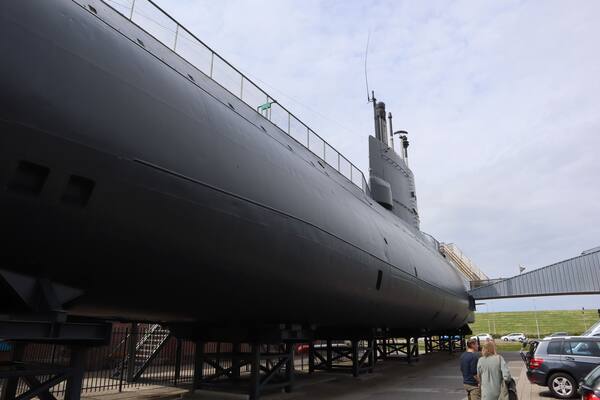 Submarine the Tonijn at the navy museum in Den Helder. You can visit iT Also from the inside