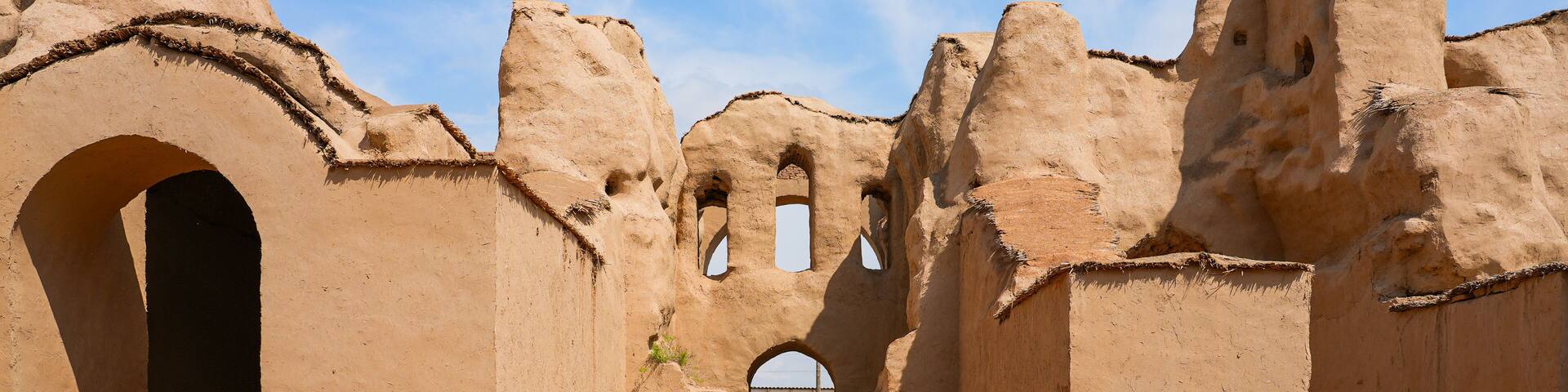 Qirqqiz Fortress, the first Islamic Academy for girls located on the outskirts of Termiz in the Surxondaryo region of Uzbekistan, Central Asia