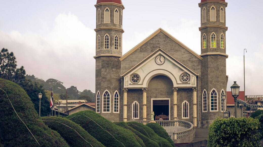 Costa Rica, Alajuela Province, Zarcero, Facade of Iglesia de San Rafael