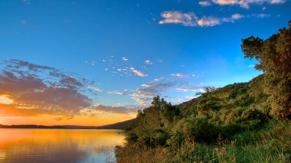 Arkansas River Sunrise High dynamic Range Shot