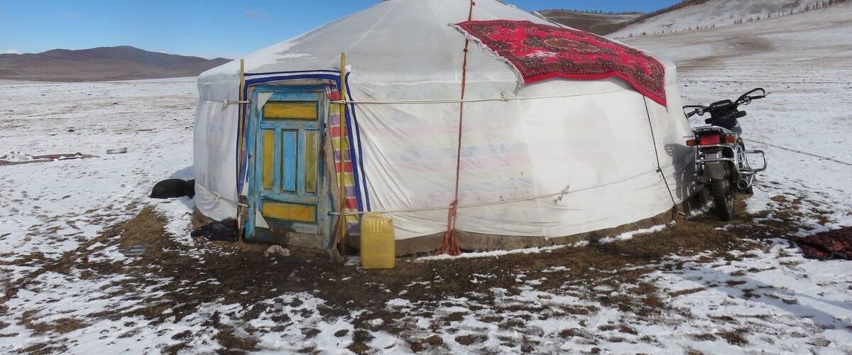 It may be bleak outside but the eternal
blue sky of Mongolia chases the blues away. #Blue Travel photos