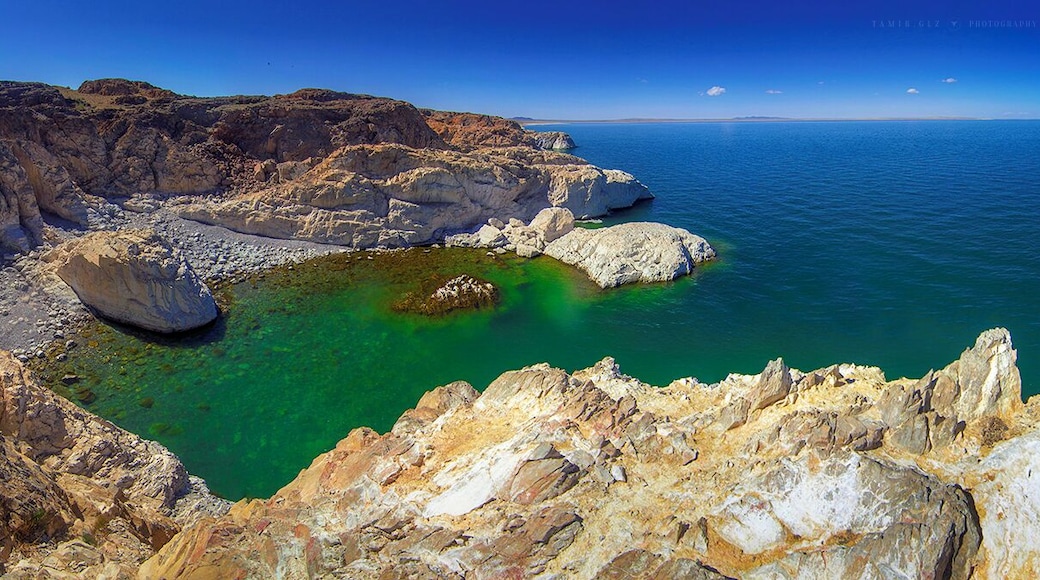 Edge of Khetsuu khad, Khyrgas lake, Uvs province, Mongolia. #blue travel photos