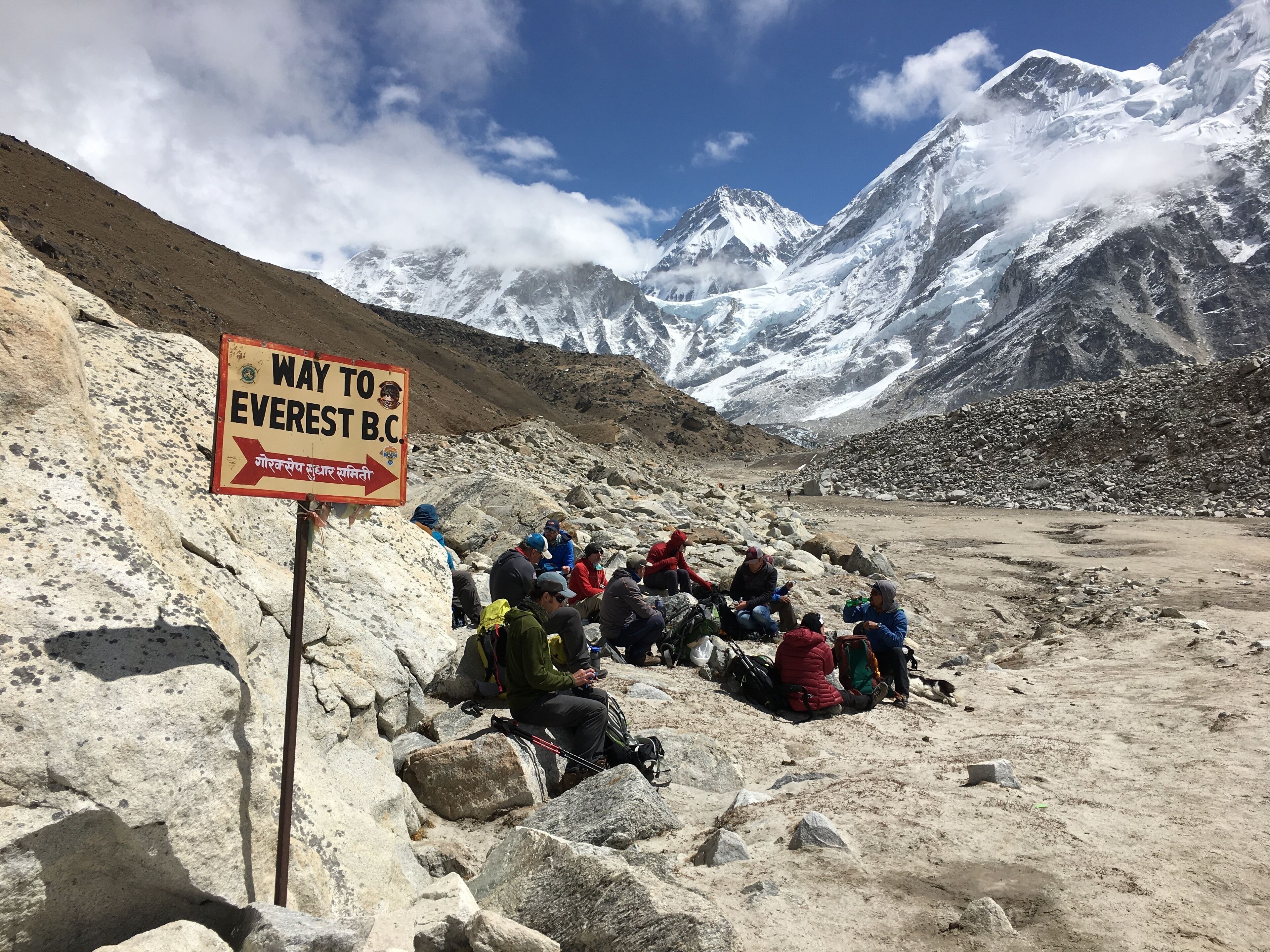Way to Everest Base Camp. 