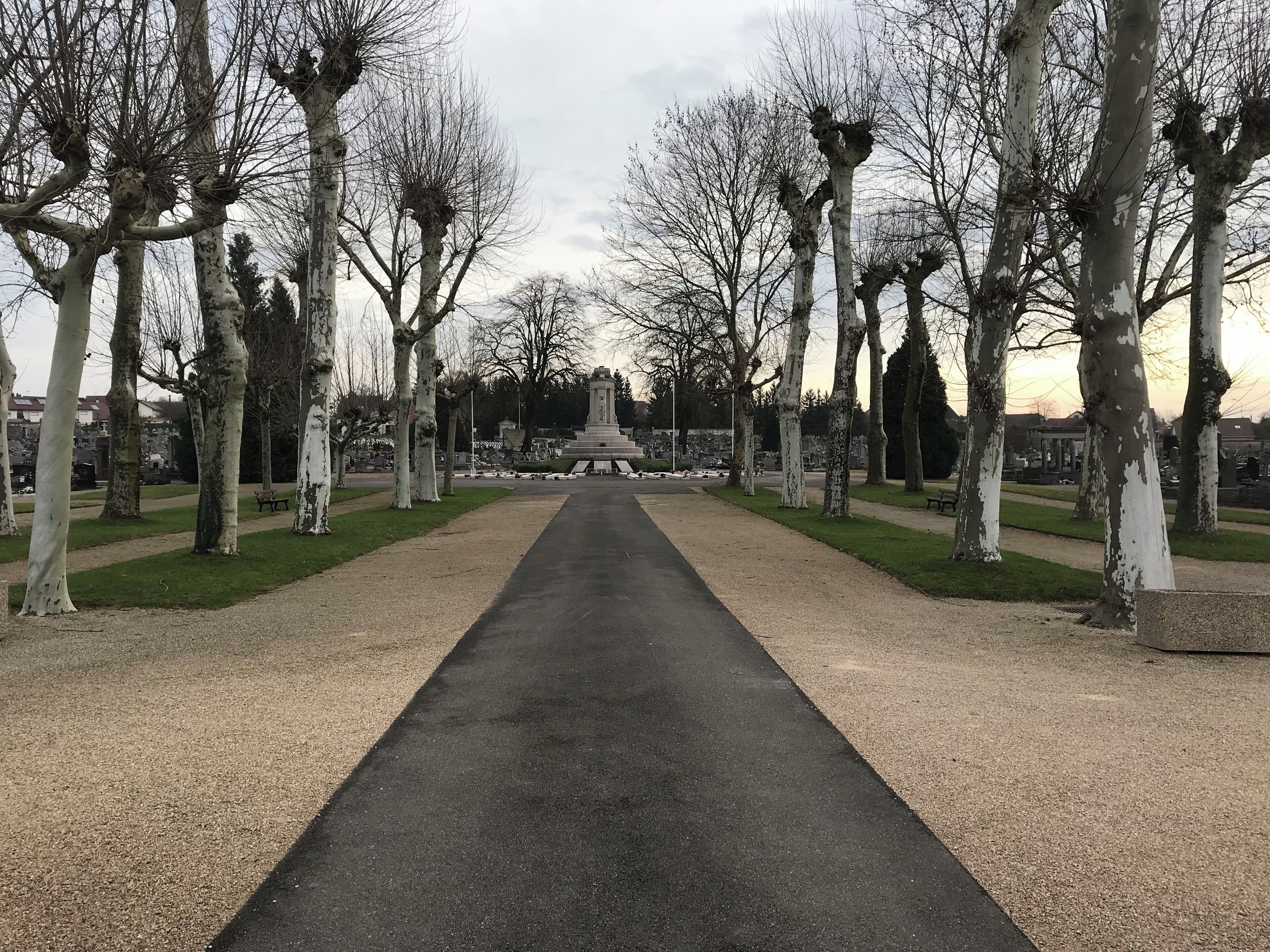 Cimetière de Dole (Jura, France) le 7 janvier 2018.