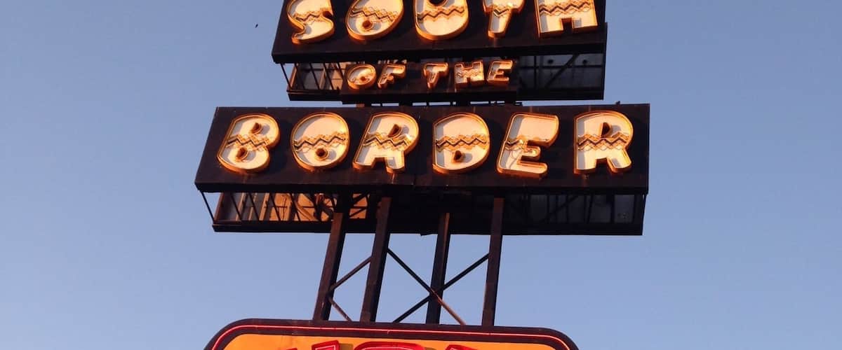 In the early 70s, our family drove from New Brunswick Canada to Orlando Beach Florida; a long drive, to be sure.
I don't recall where the billboards for South of the Border started but my 7 year old self sure wanted to stop. We never did...
This stop was in February 2015 when my husband and I were driving back to New Brunswick from Myrtle Beach.