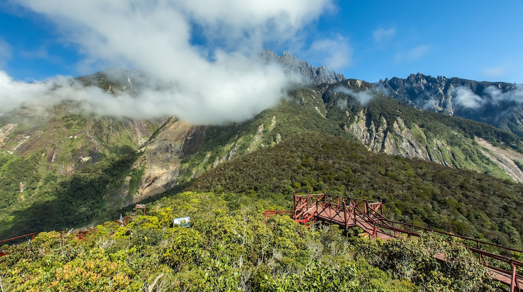 Mount Kinabalu viewed from the summit of nearby Maragang Hill