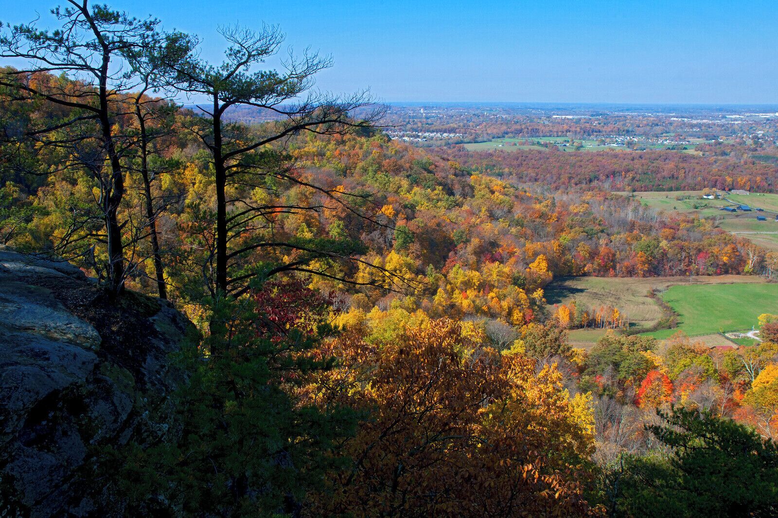 Looking North toward the Bluegrass Region of Kentucky