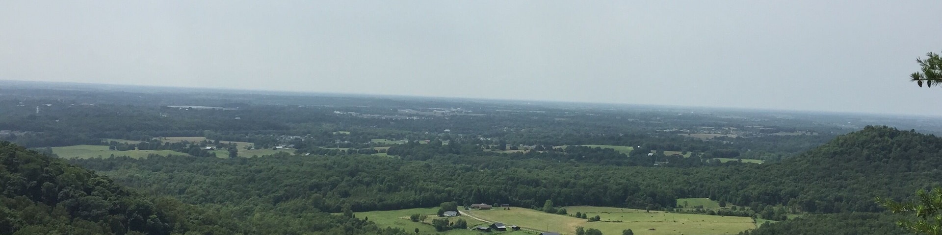View from Indian Fort Overlook Berea Pinnacles.