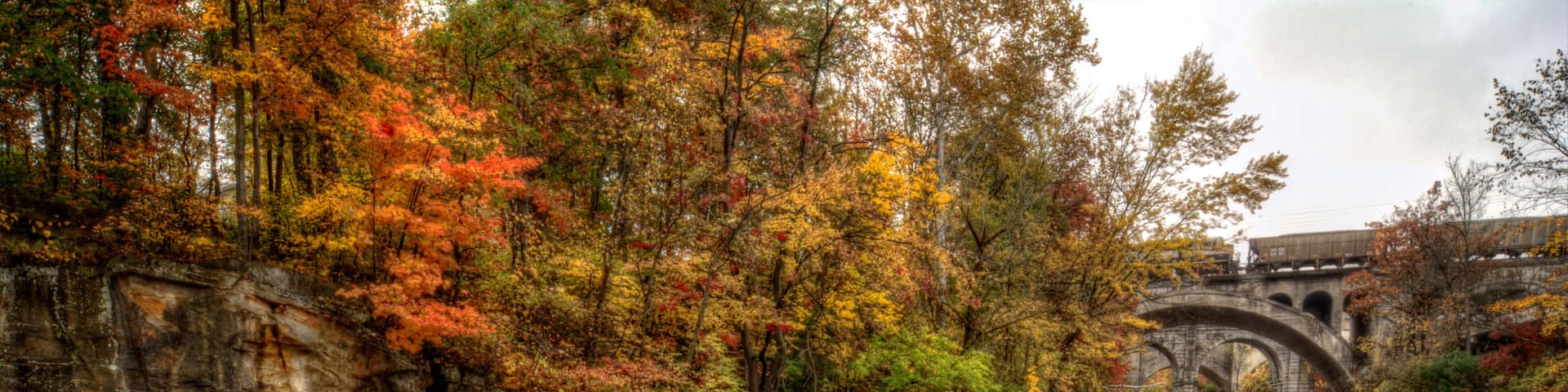 Beautiful Berea Falls In Autumn