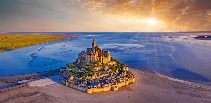 Mont Saint Michel,.Manche.Normany,France