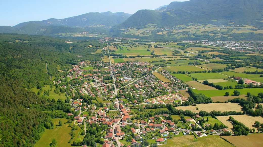 Paysage de l'Ain vu du ciel, France