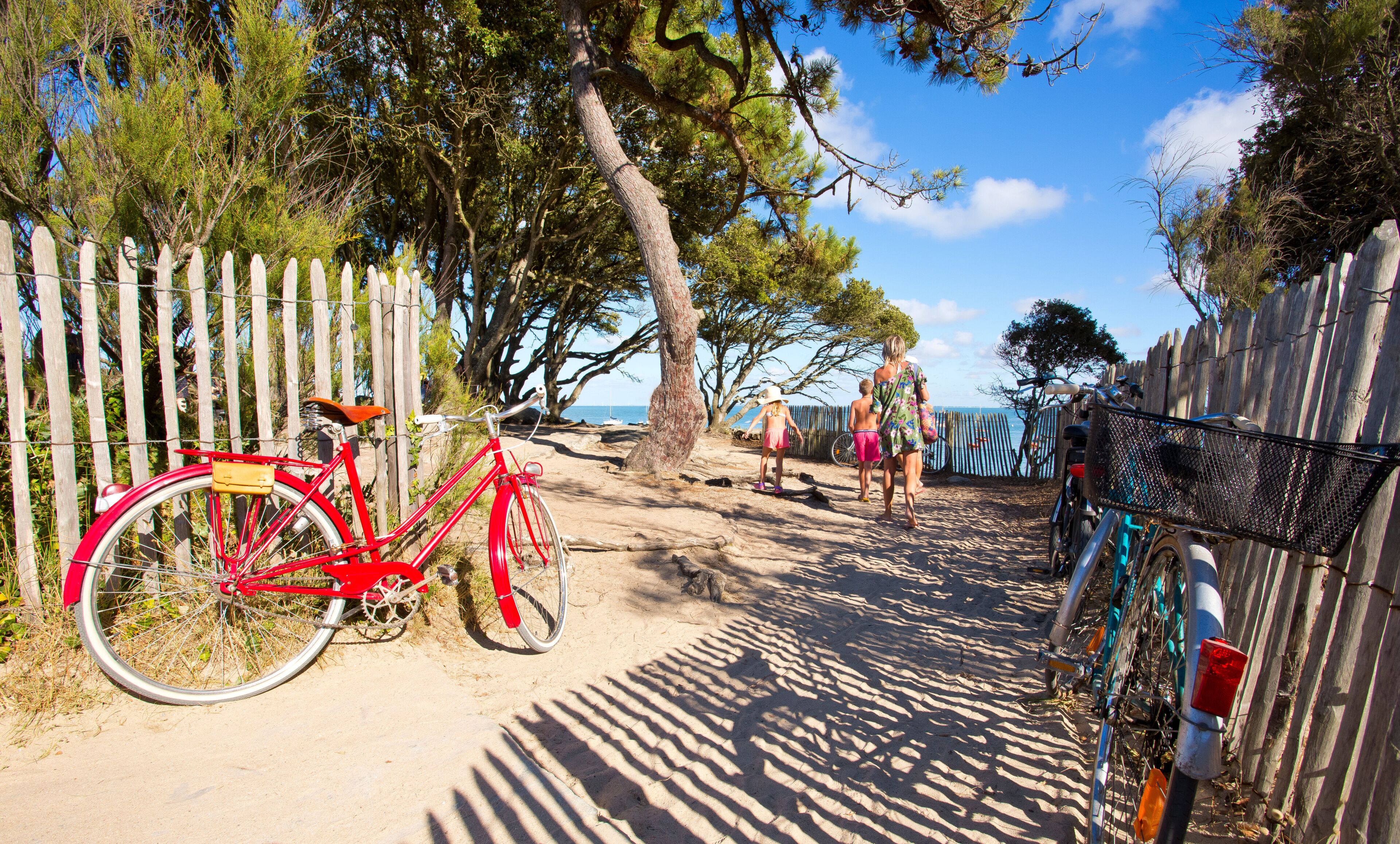 Photo de vacance sur l'île de Noirmoutier et ses plage en Vendée, France.