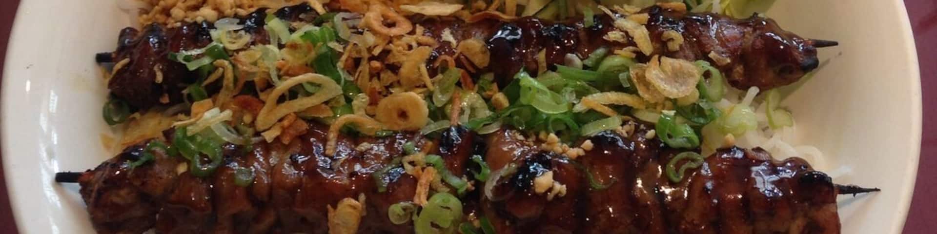 Yummy bun thit nuong! The food here is super authentic Vietnamese deliciousness. You will need to make a few visits to get a good sampling with such a range on offer.